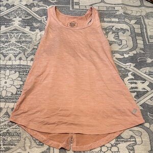 Asics Orange Pink Asymmetrical Tank Top